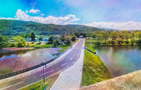 道の駅びふか展望台から見た｢びふかアイランド｣