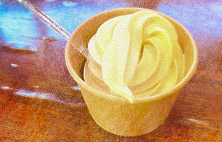 道の駅｢つるぬま｣の豆乳カップアイス